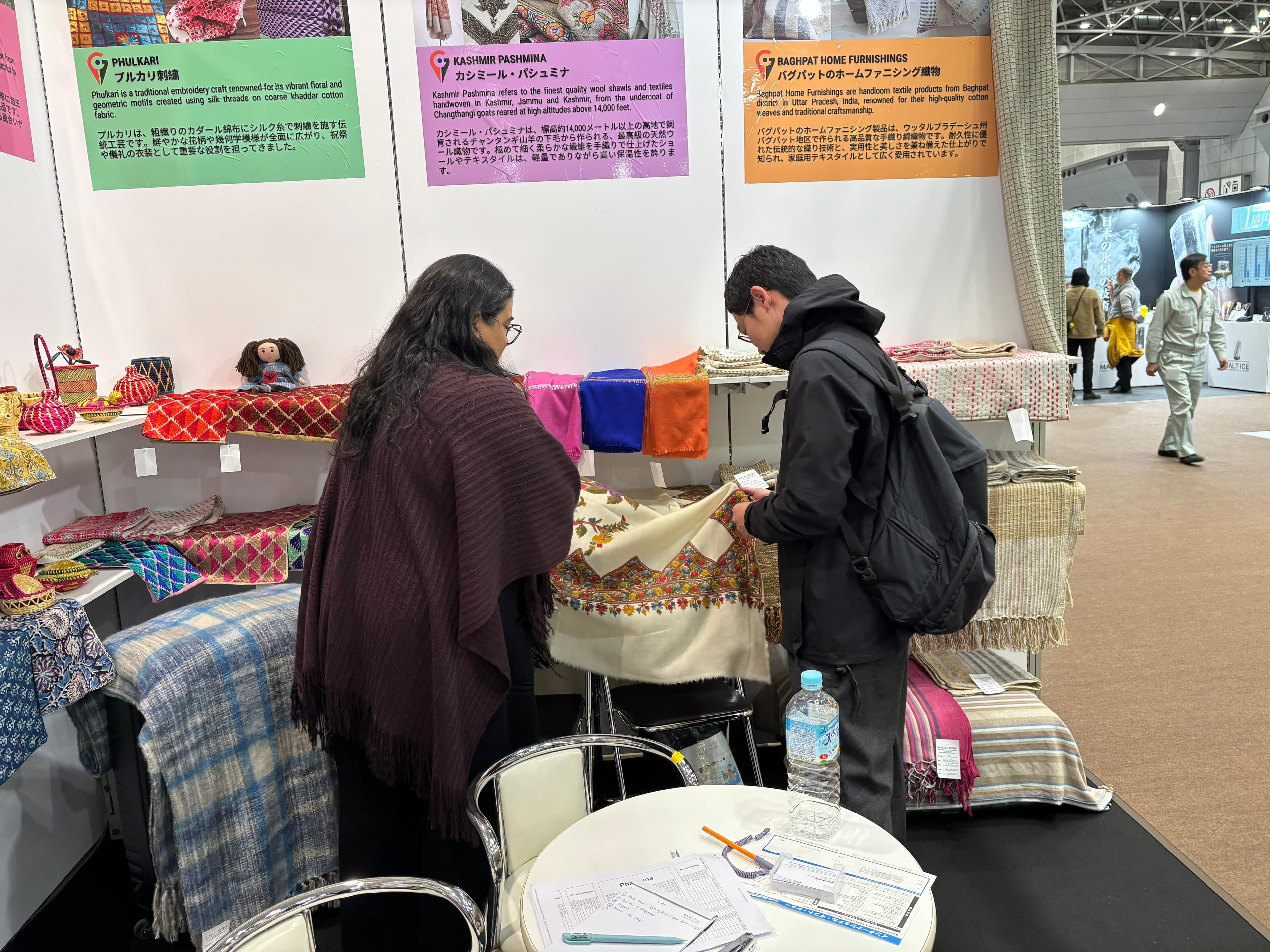 Phalguna at international textile exhibition, Japan — Kashmir Pashmina, Phulkari & GI products