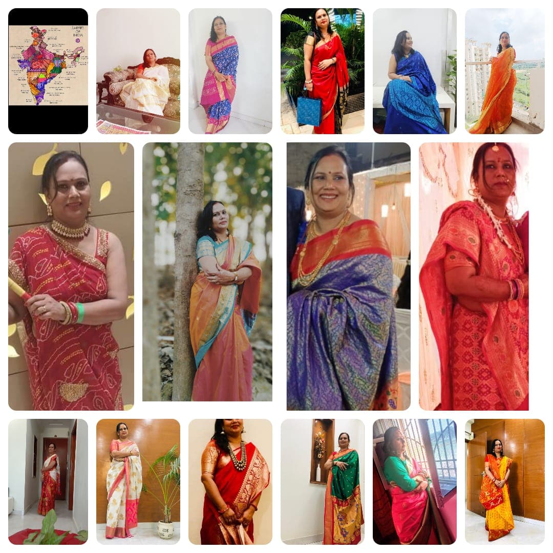 Women wearing Phalguna sarees